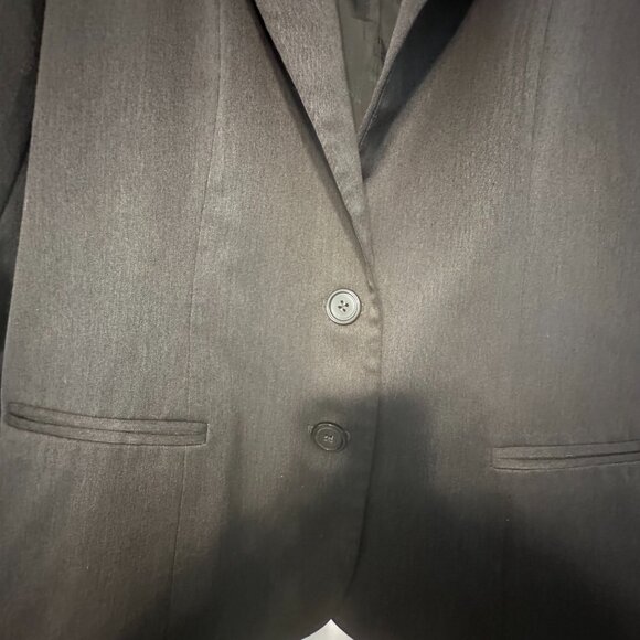 Anne Klein Suit Blazer Jacket Charcoal Gray Size 16 - Picture 2 of 7